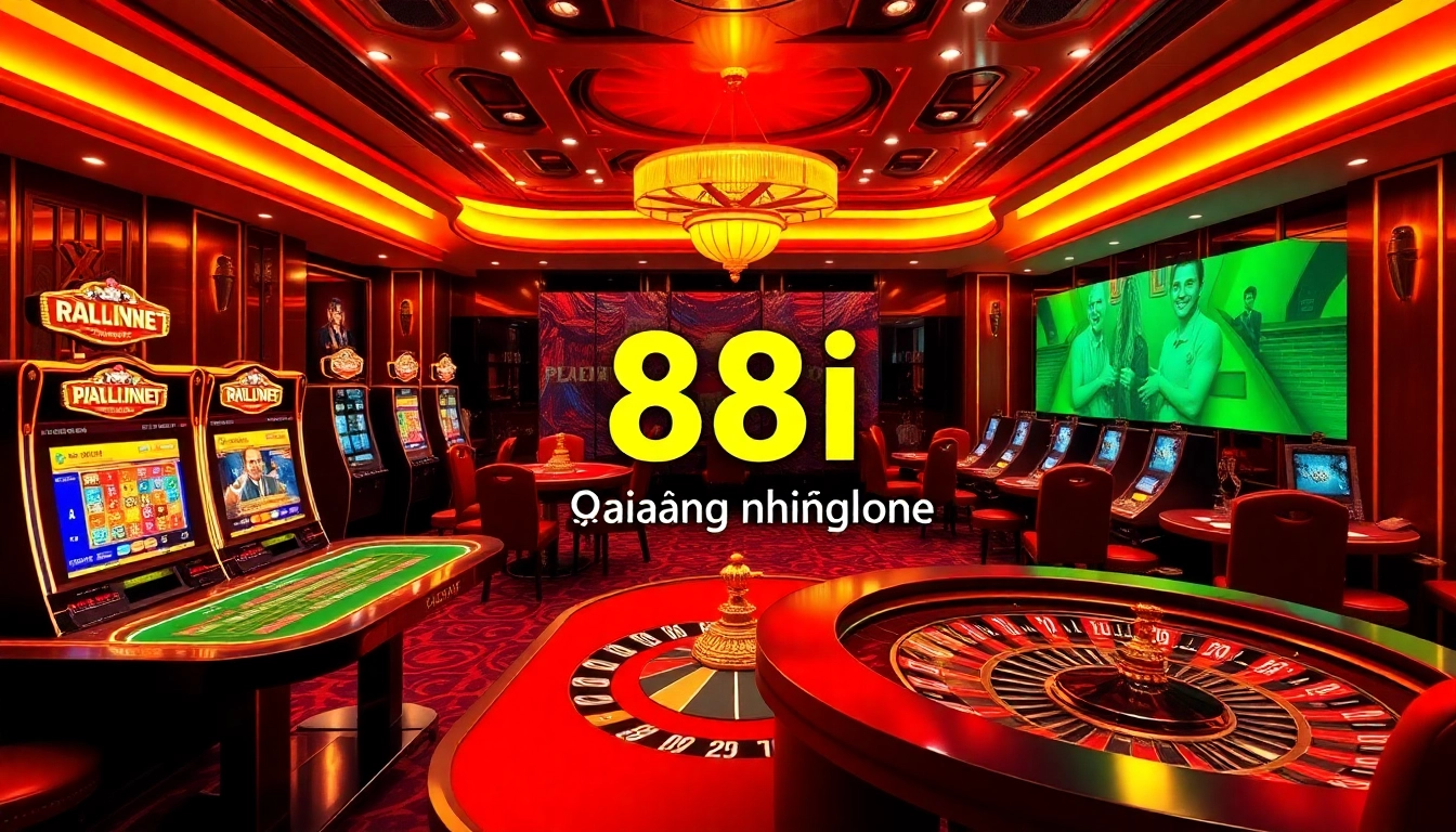 Experience the thrill of online gaming with 88i đăng nhập at a luxurious casino table.
