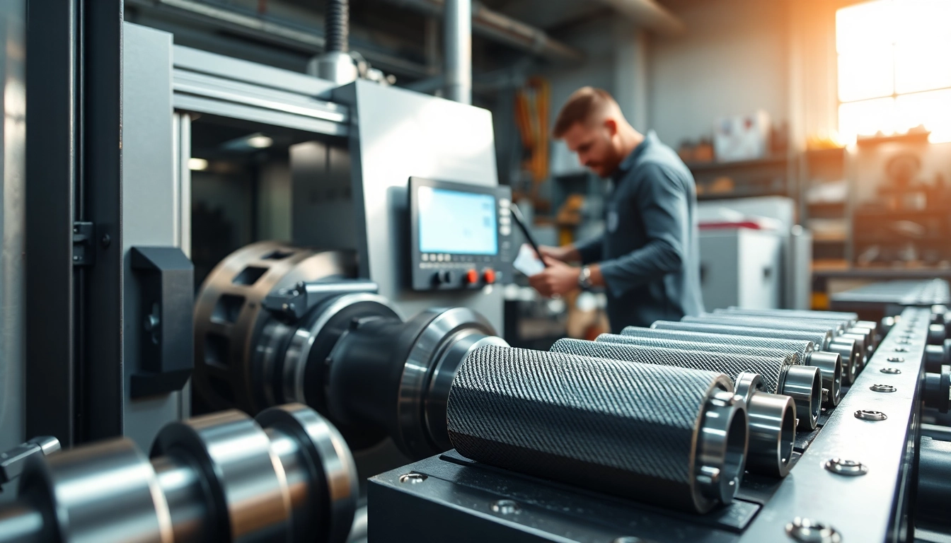 Drehteile in der Herstellung durch CNC-Technologie in einer modernen Werkstatt.