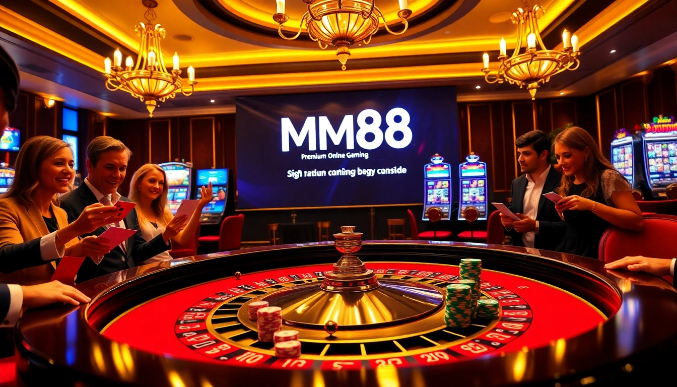 Watch MM88 gamblers placing bets at a luxurious casino table full of excitement.