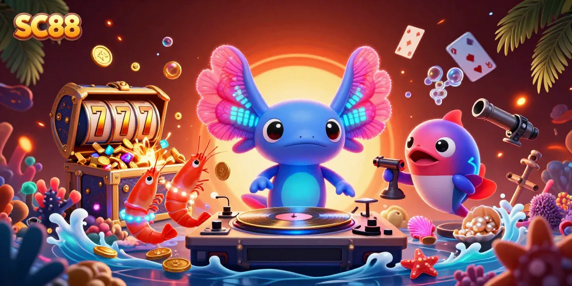 Experience thrilling wins with SC88's vibrant casino art featuring underwater treasures.