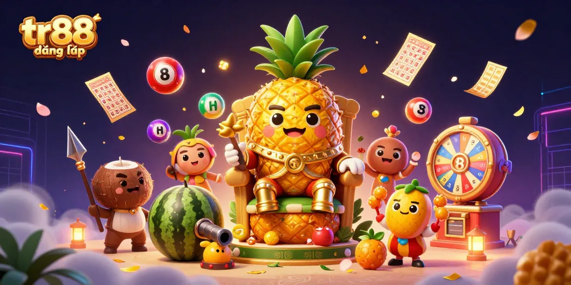 Experience the vibrant world of tr88 đăng nhập with a dynamic casino scene featuring colorful elements and engaging characters.