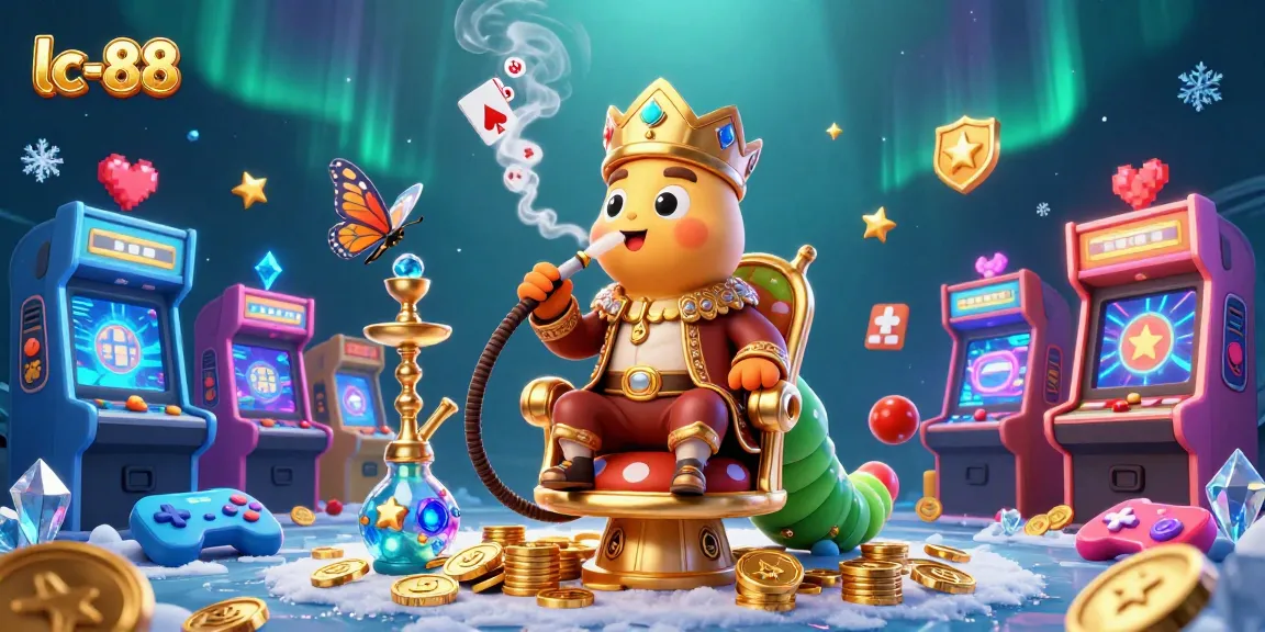 Experience thrilling gaming at lc-88 with a rich 3D illustration of unique casino elements.