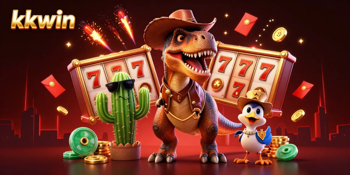 Experience exciting gaming at kkwin with unique characters and vibrant casino elements.